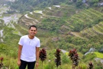 Julius Mariano at Banaue Rice Terraces, Ifugao Philippines